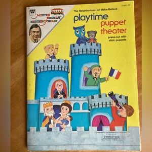 Vintage 1974 Mr. Roger’s puppet theater book